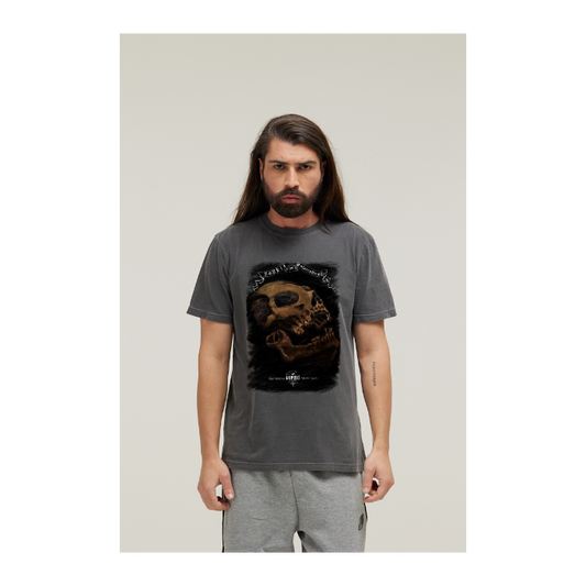 Camiseta Estonada Cinza Chumbo