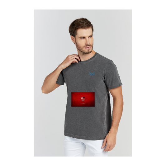 Camiseta Estonada Cinza Chumbo