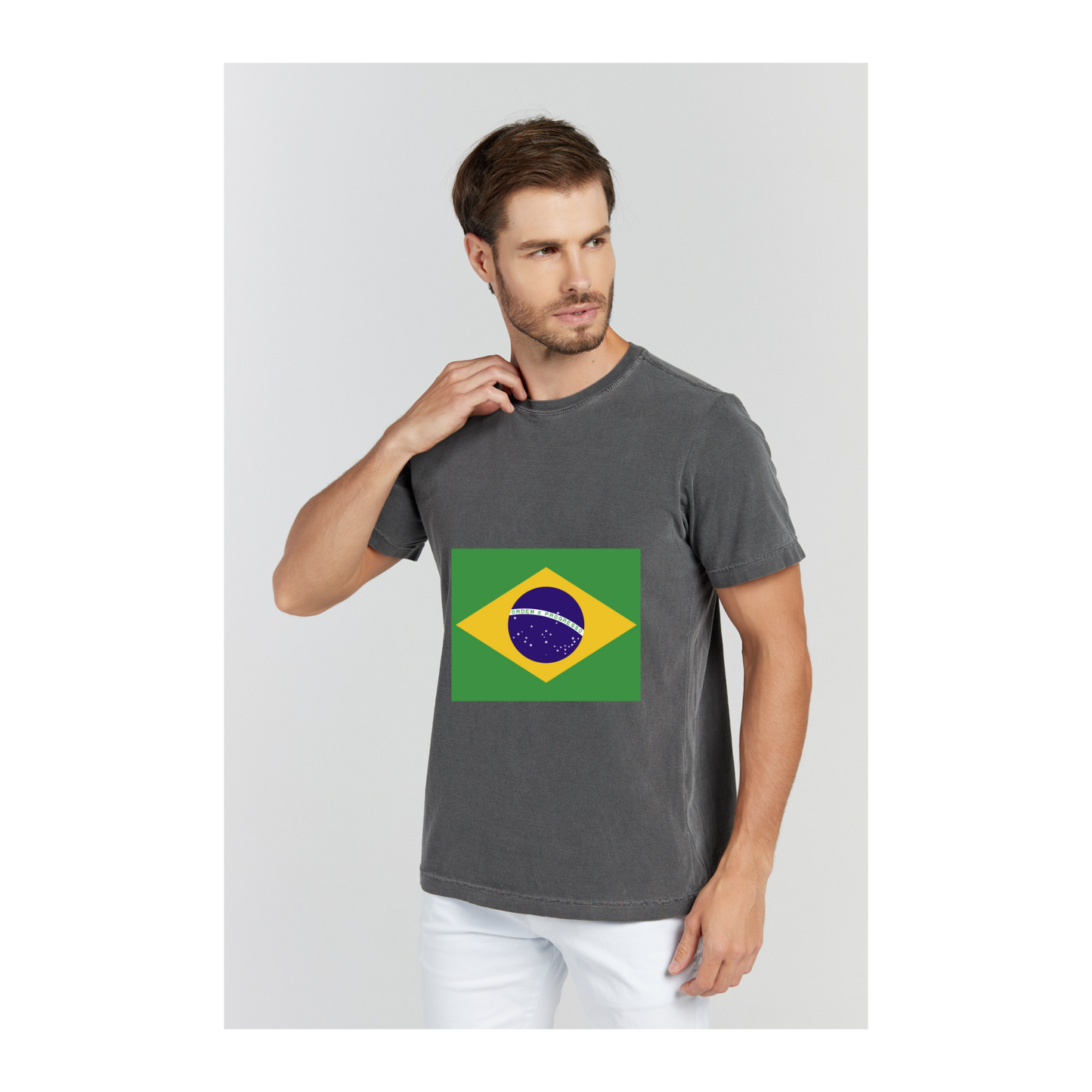 Camiseta Estonada Cinza Chumbo