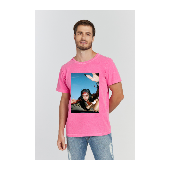 Camiseta Estonada Rosa Pink
