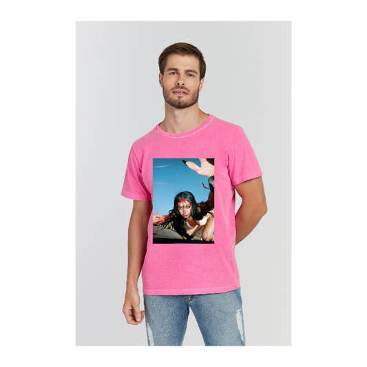 Camiseta Estonada Rosa Pink