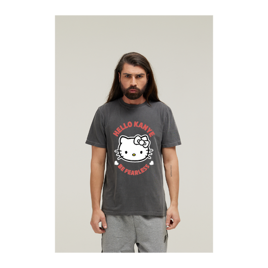 Camiseta Estonada Cinza Chumbo
