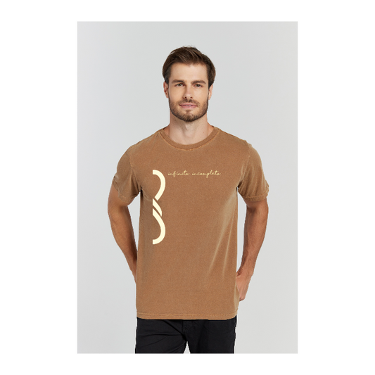Camiseta Estonada Marrom