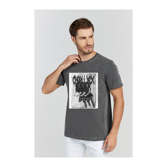 Camiseta Estonada Cinza Chumbo