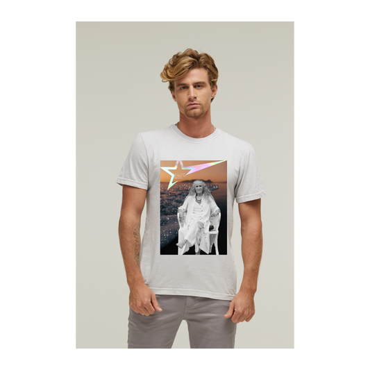 Camiseta Estonada Branco Gelo