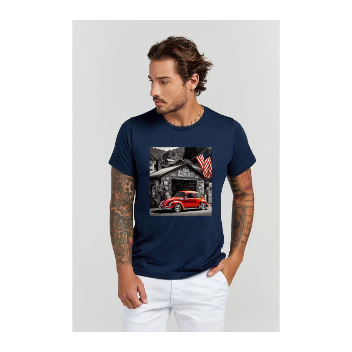 Camiseta Premium Azul Marinho