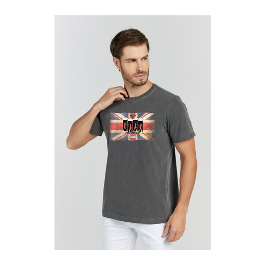 Camiseta Estonada Cinza Chumbo