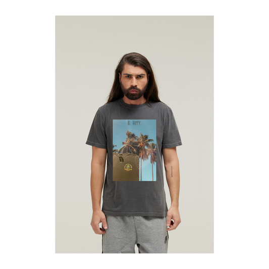 Camiseta Estonada Cinza Chumbo