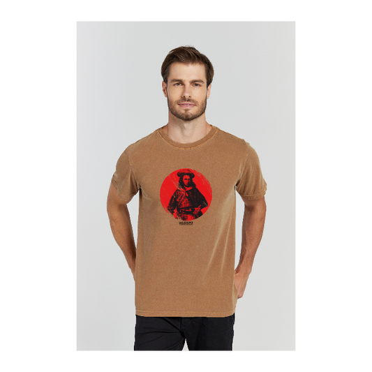 Camiseta Estonada Marrom