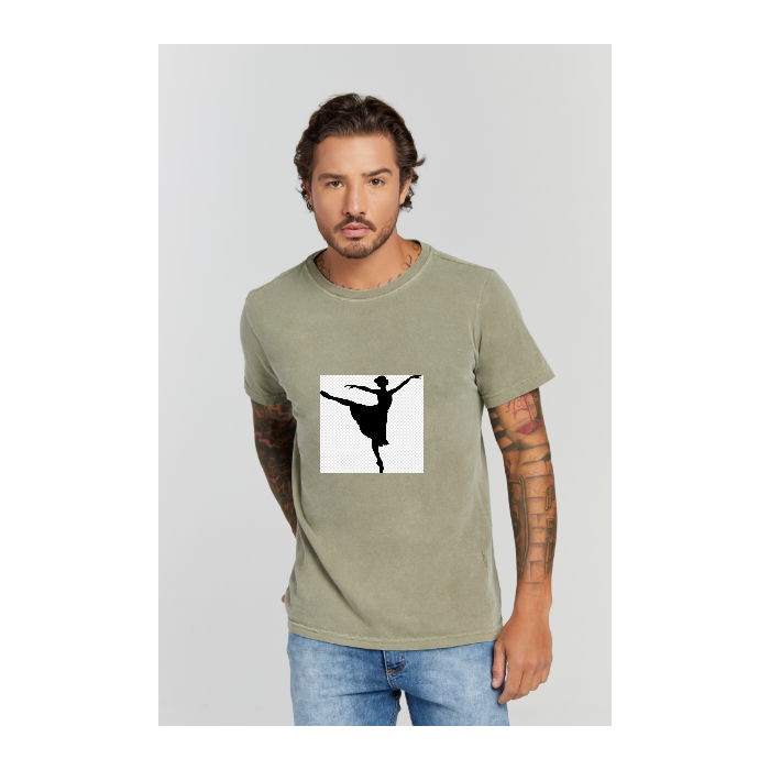 Camiseta Estonada Verde Militar