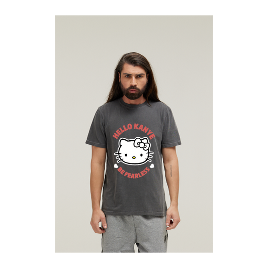 Camiseta Estonada Cinza Chumbo