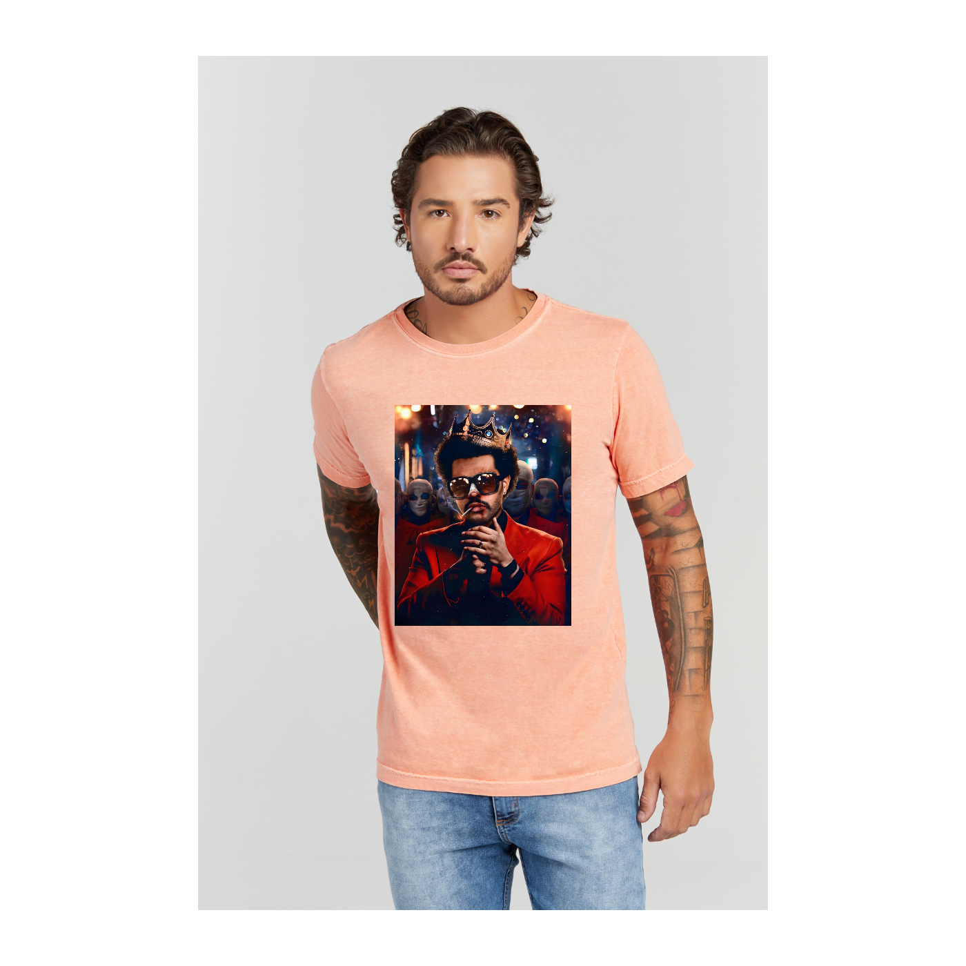Camiseta Estonada Laranja