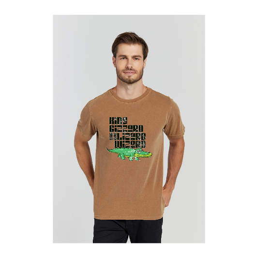 Camiseta Estonada Marrom
