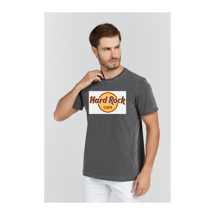 Camiseta Estonada Cinza Chumbo