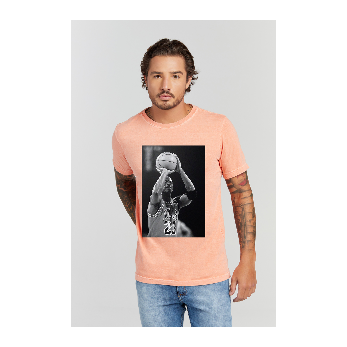Camiseta Estonada Laranja