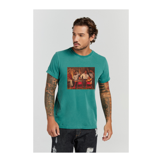 Camiseta Estonada Verde Musgo