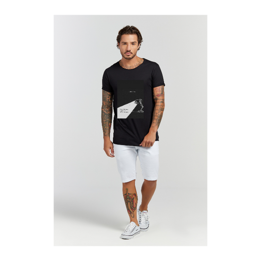 Camiseta Longline Preto