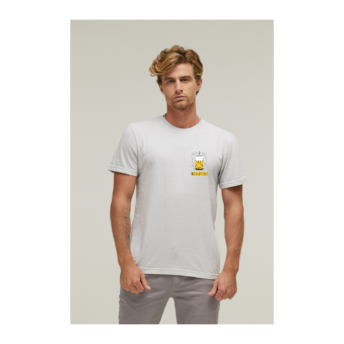 Camiseta Estonada Branco Gelo