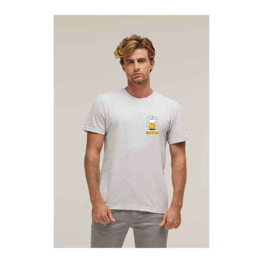 Camiseta Estonada Branco Gelo