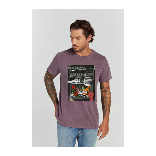 Camiseta Estonada Roxo