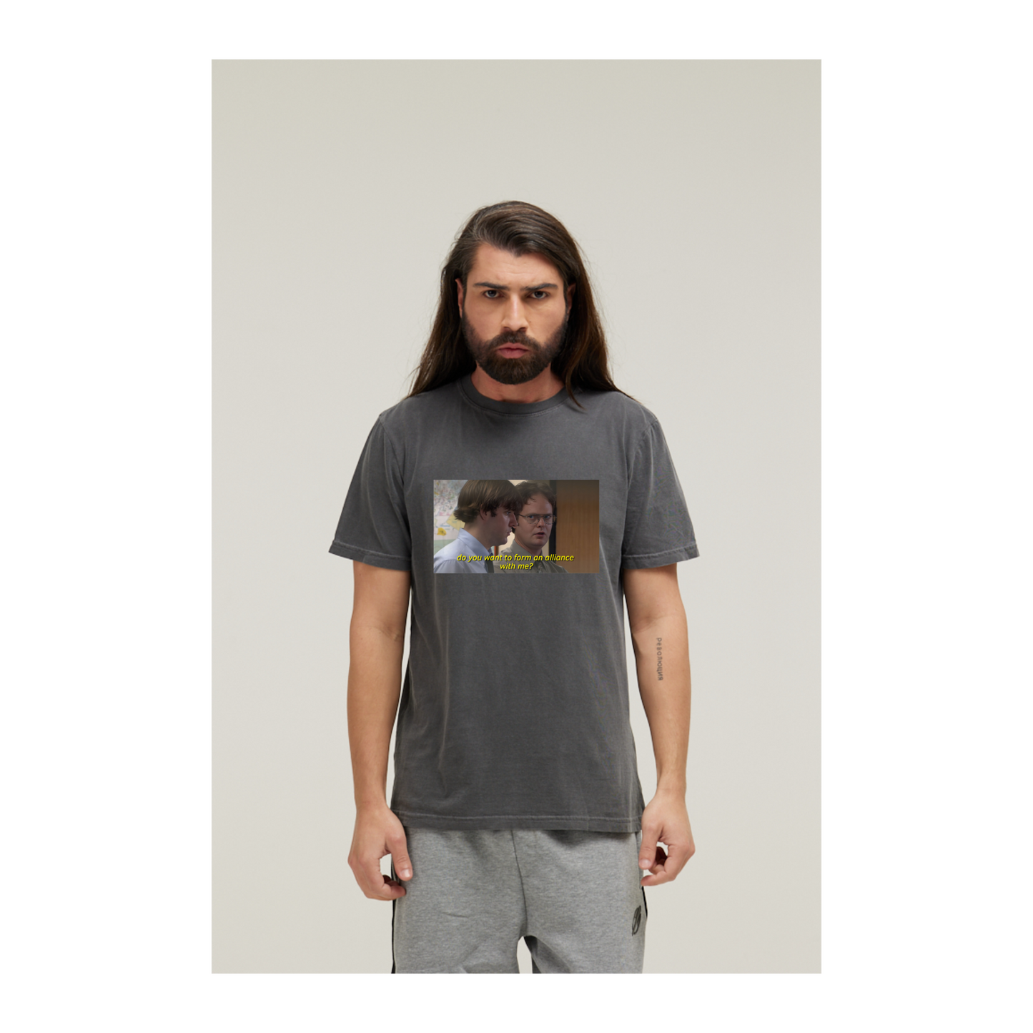 Camiseta Estonada Cinza Chumbo