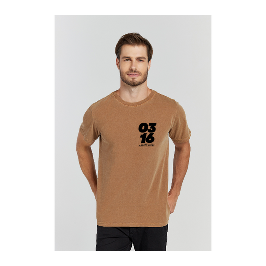 Camiseta Estonada Marrom