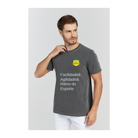 Camiseta Estonada Cinza Chumbo