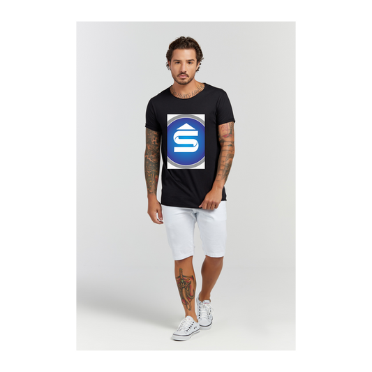 Camiseta Longline Preto