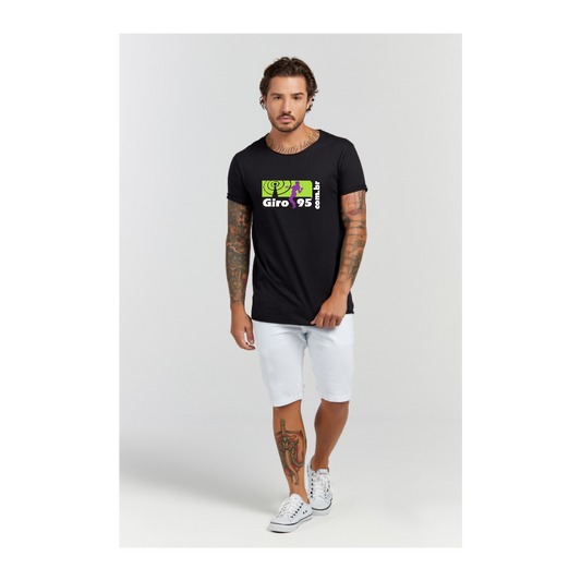 Camiseta Longline Preto