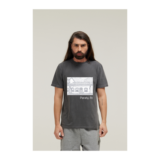 Camiseta Estonada Cinza Chumbo