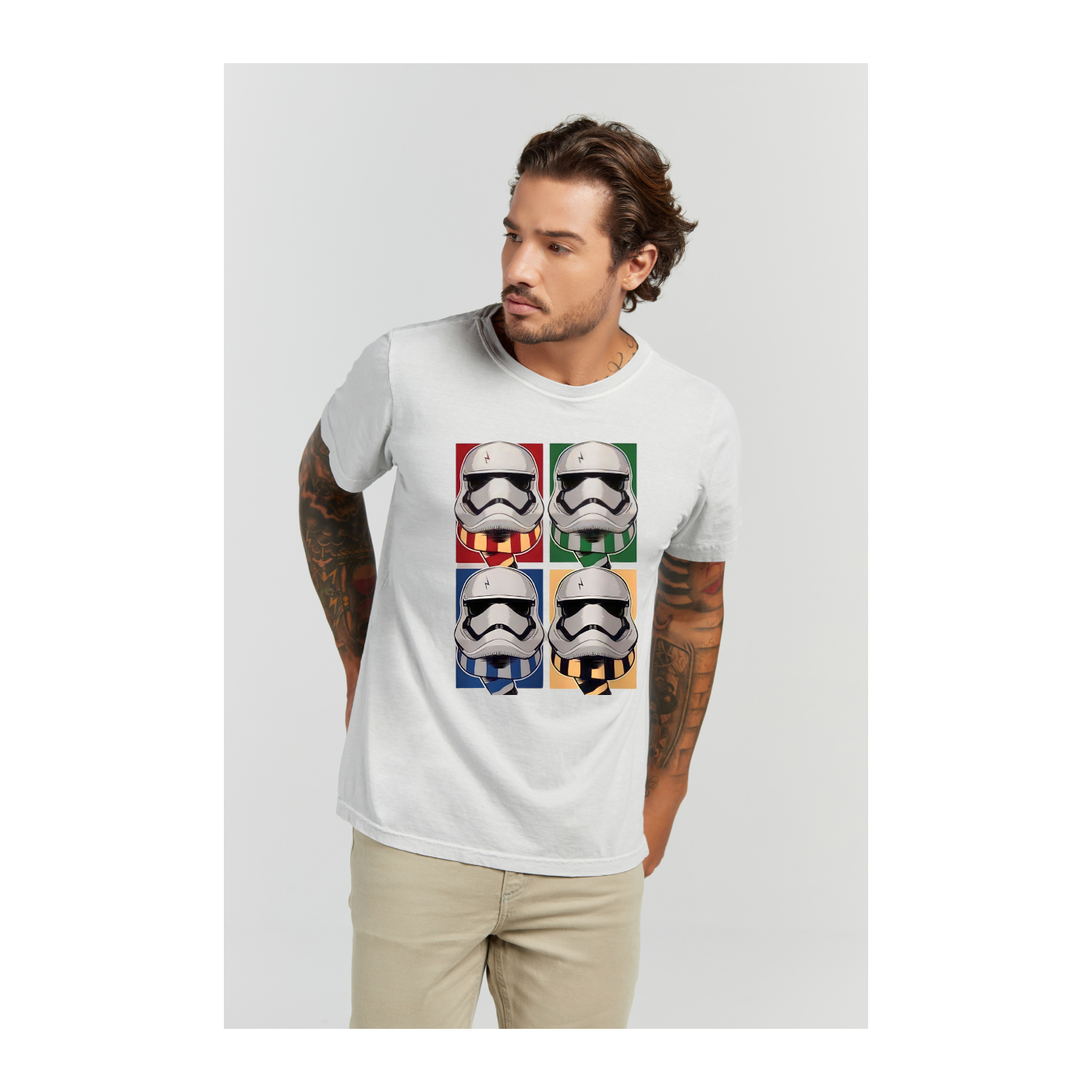 Camiseta Estonada Branco Gelo
