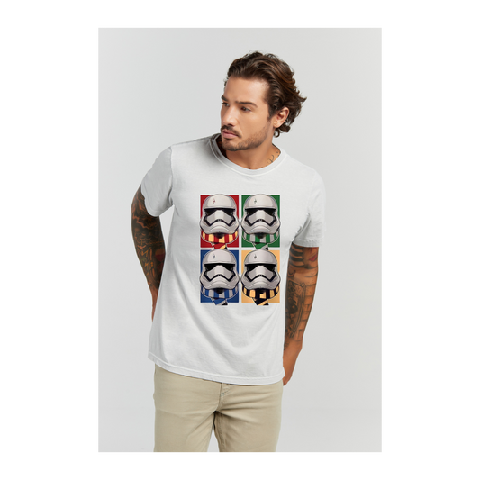 Camiseta Estonada Branco Gelo