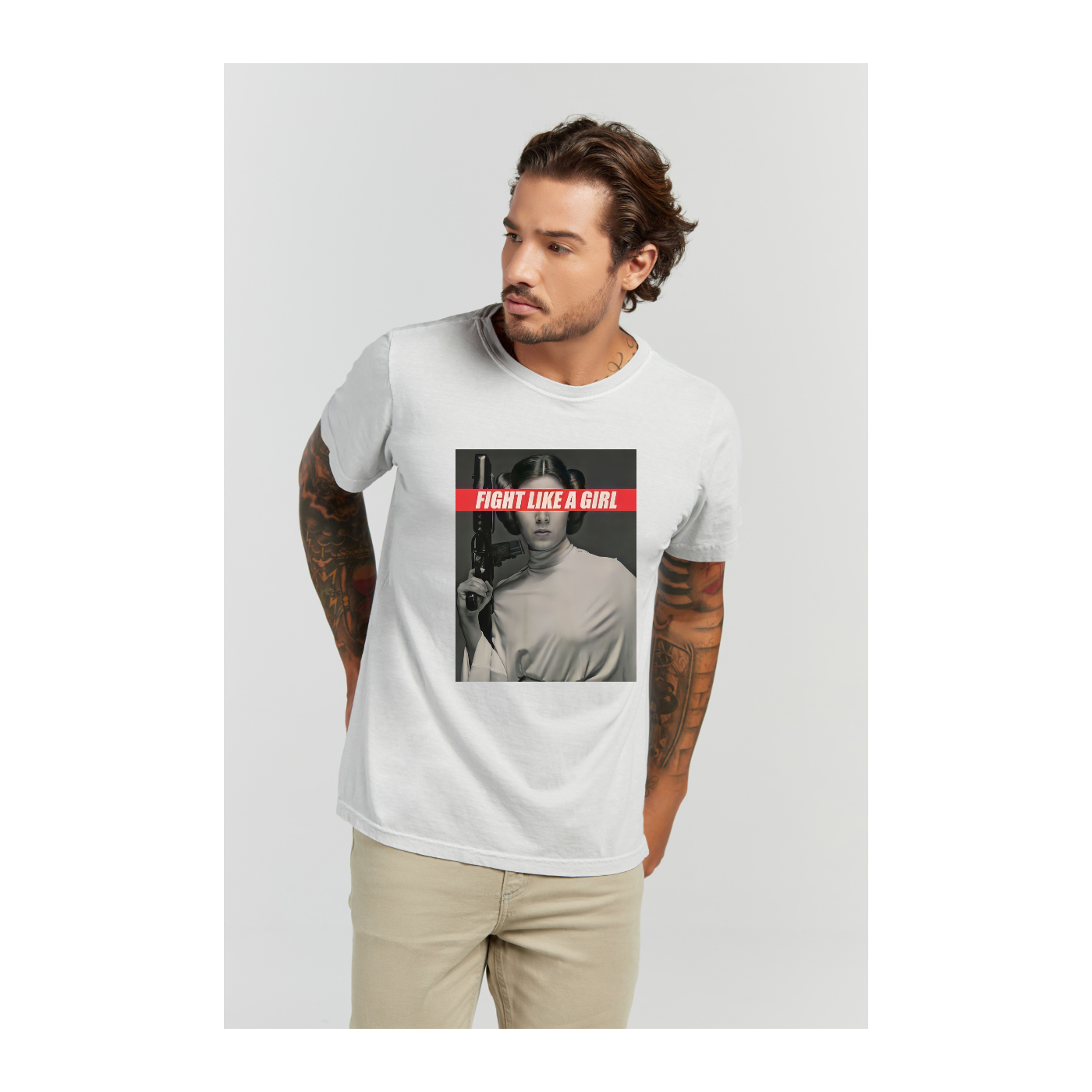 Camiseta Estonada Branco Gelo