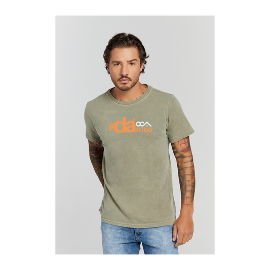 Camiseta Estonada Verde Militar