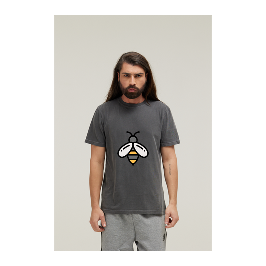 Camiseta Estonada Cinza Chumbo