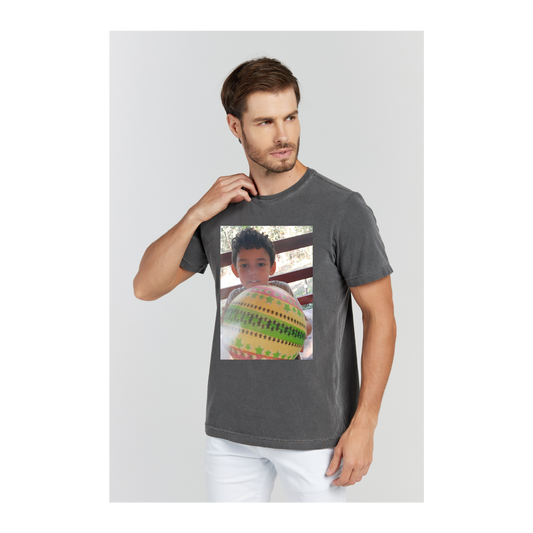 Camiseta Estonada Cinza Chumbo