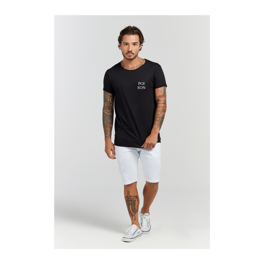 Camiseta Longline Preto