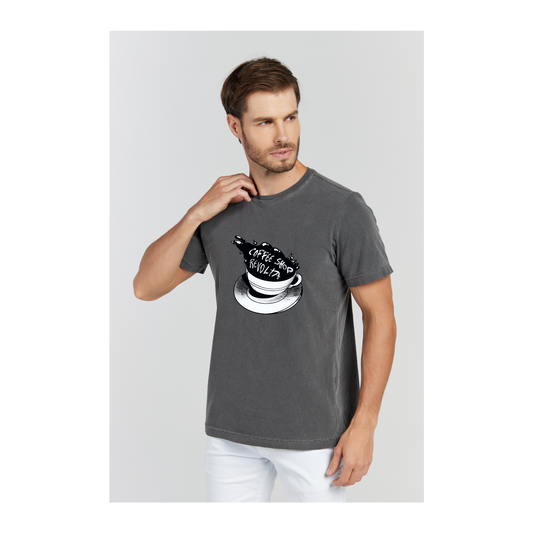 Camiseta Estonada Cinza Chumbo