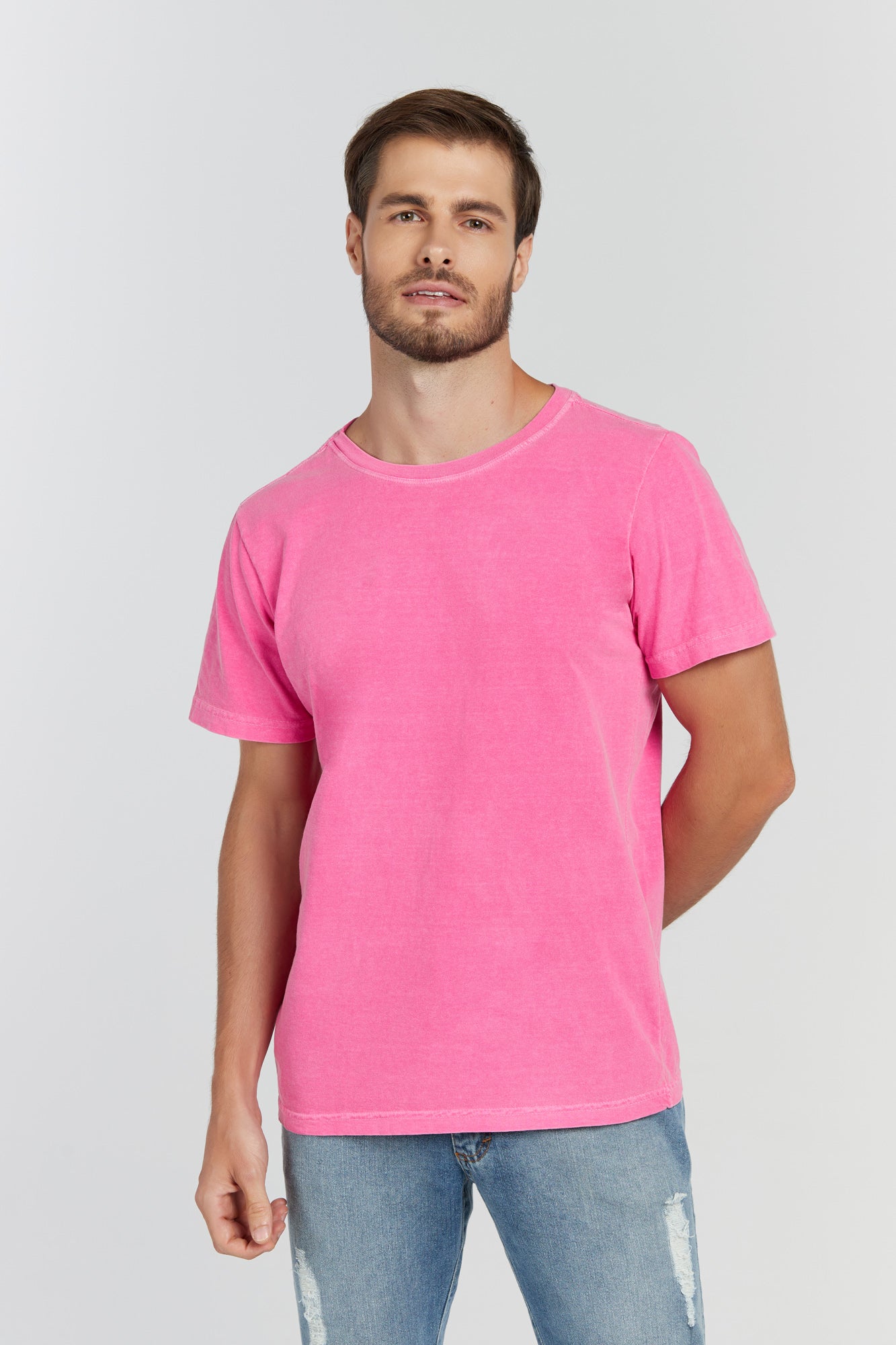 Camiseta Estonada Rosa Pink