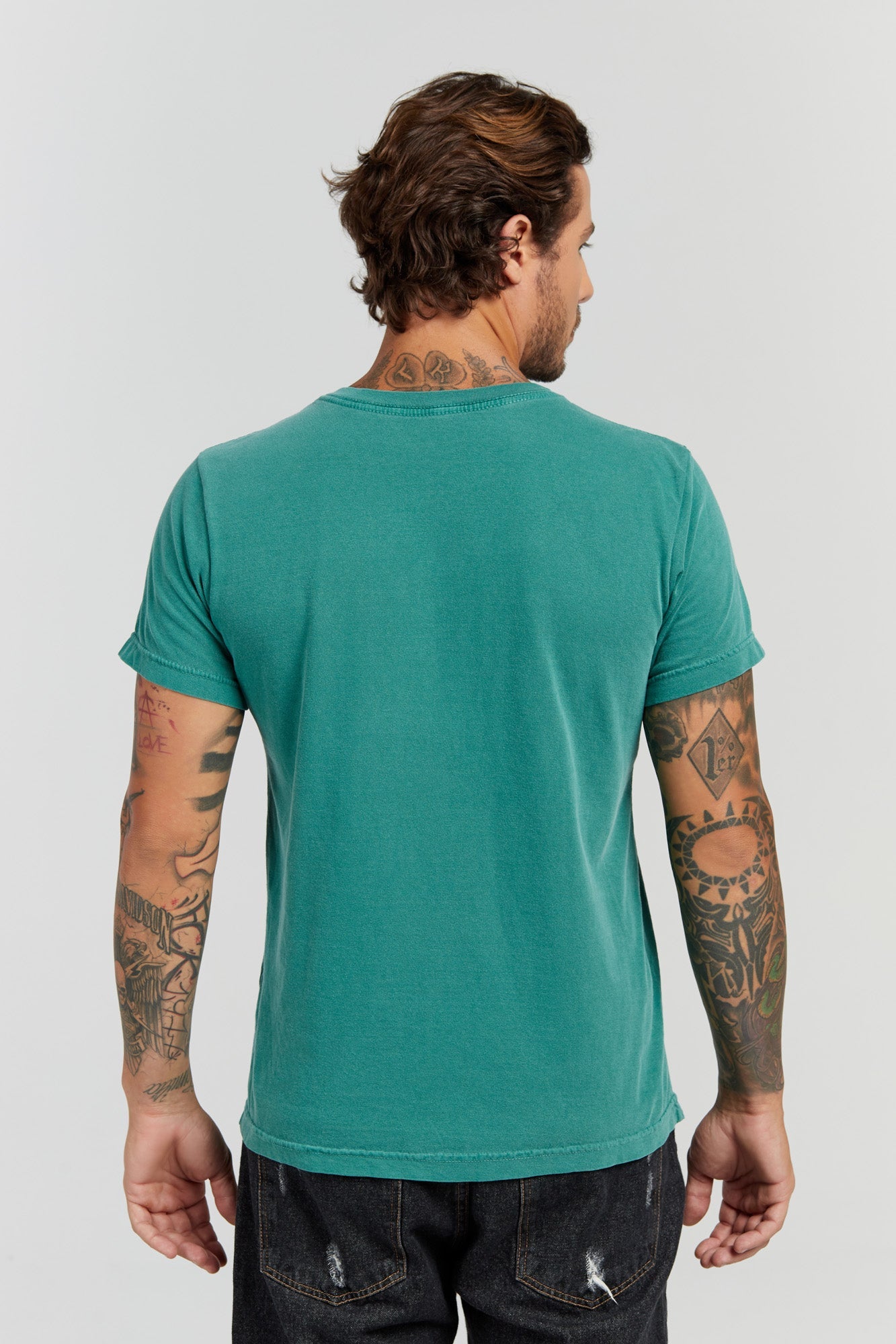 Camiseta Estonada Verde Musgo